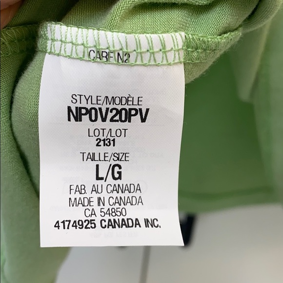 NWOT Sage Green Tank Top made in Canada L - Picture 7 of 11